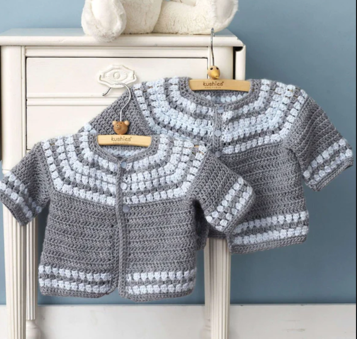 Easy Crochet Baby Cardigan Pattern
