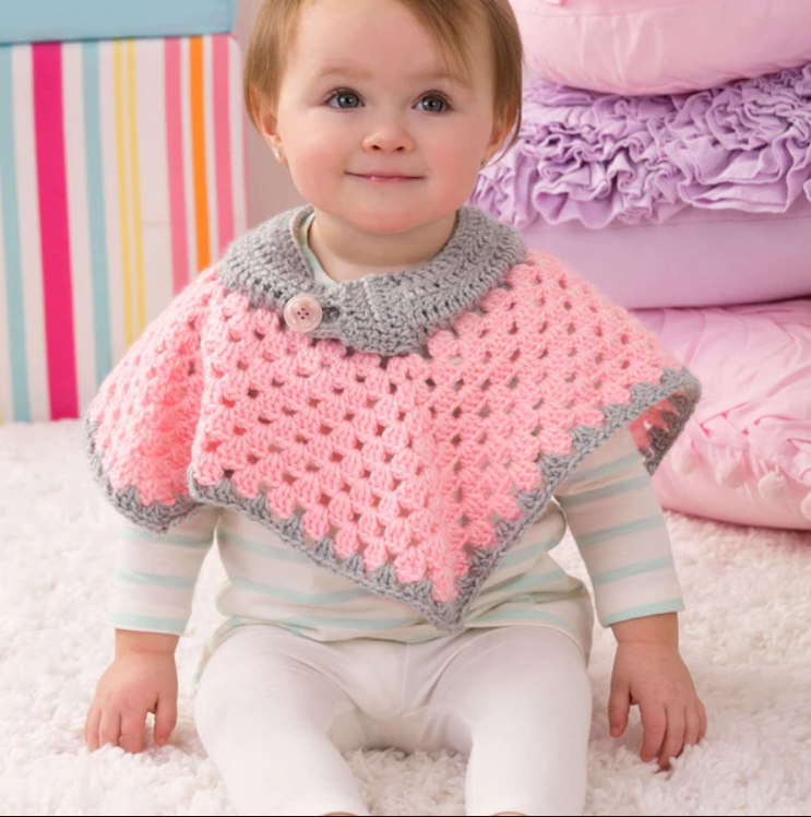 Baby Poncho Crochet Pattern