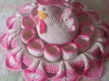 Crochet Chicken Egg Basket Free Pattern