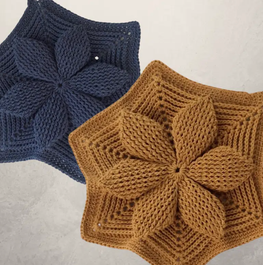 3D Hexagons Blanket Crochet Pattern