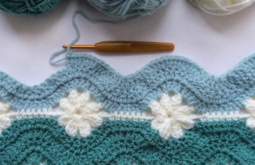 Daisy Chain Blanket Crochet Free Pattern