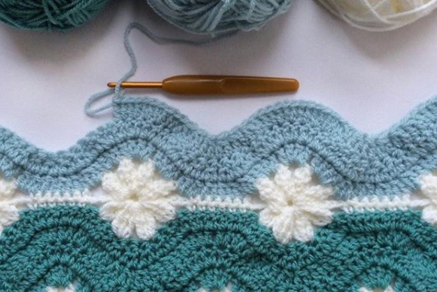 Daisy Chain Blanket Crochet Free Pattern