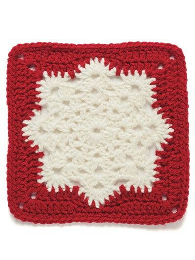 Crochet Snowflake Granny Square Free Pattern