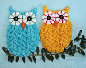 Crocodile Stitch Owl Free Pattern