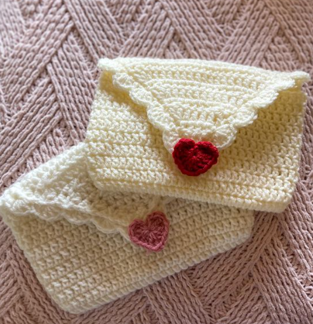 Valentine Envelope Free Crochet Pattern