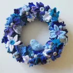 Create a Festive Christmas Wreath with Crocheted Leaves