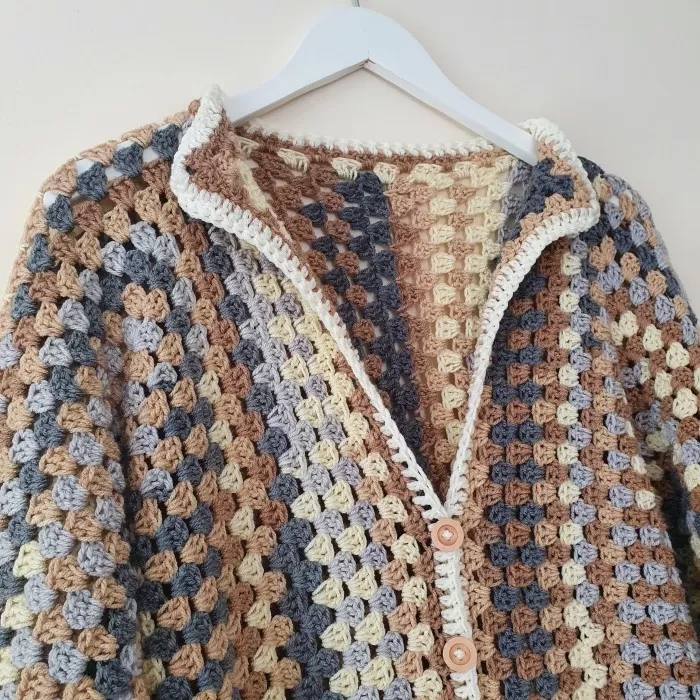 Crochet Hexagon Cardigan Pattern 