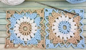 Floral Square Crochet Free Pattern