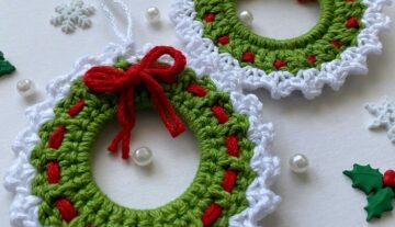 Crochet Christmas Wreath Pattern