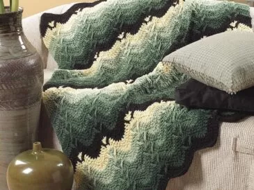 Mountain Forests Afghan Crochet Pattern