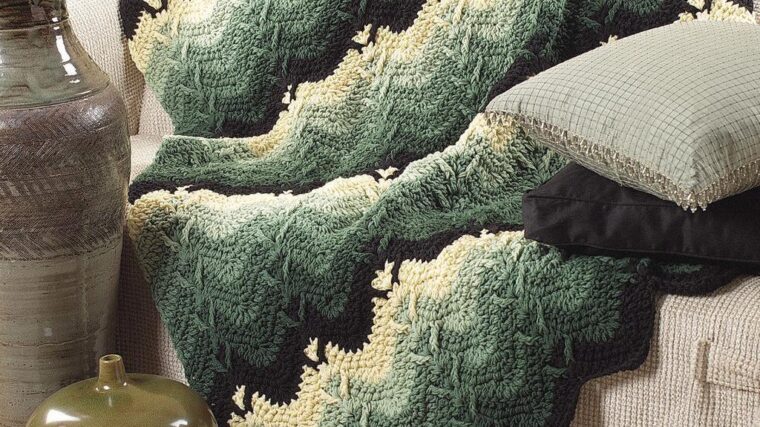 Mountain Forests Afghan Crochet Pattern