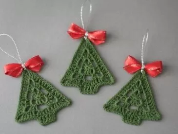 Mine Christmas Tree Ornaments Free Pattern