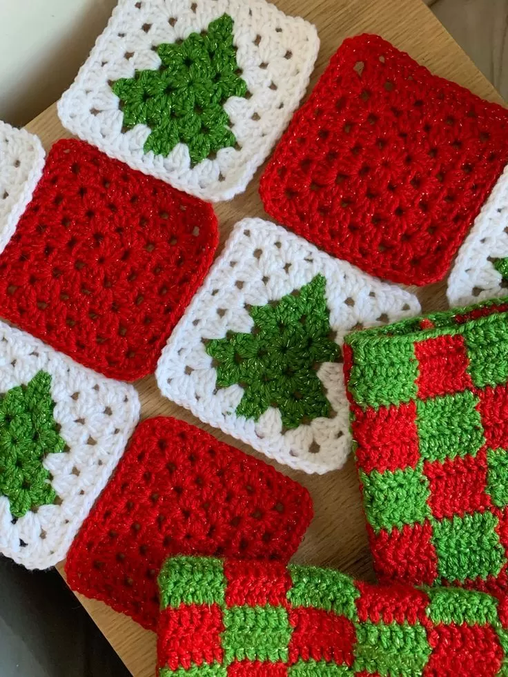  Granny Square Tree Motif Free Pattern 