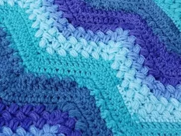 Beans & Bobbles Chevron Afghan Free Pattern