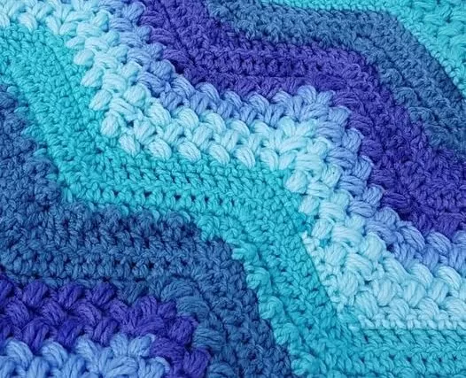 Beans & Bobbles Chevron Afghan Free Pattern