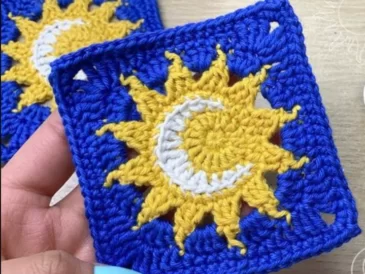 Sun and Moon Granny Square