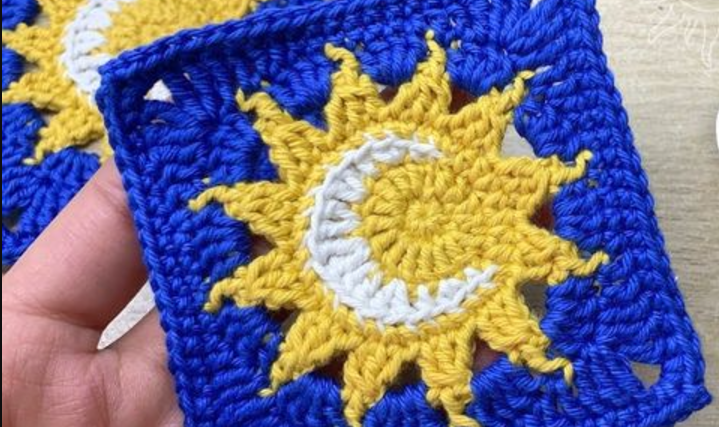 Sun and Moon Granny Square