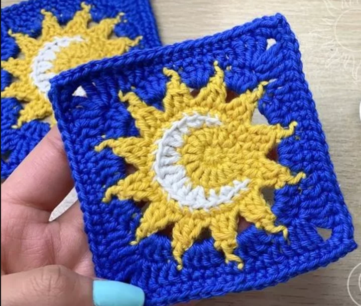 Sun and Moon Granny Square