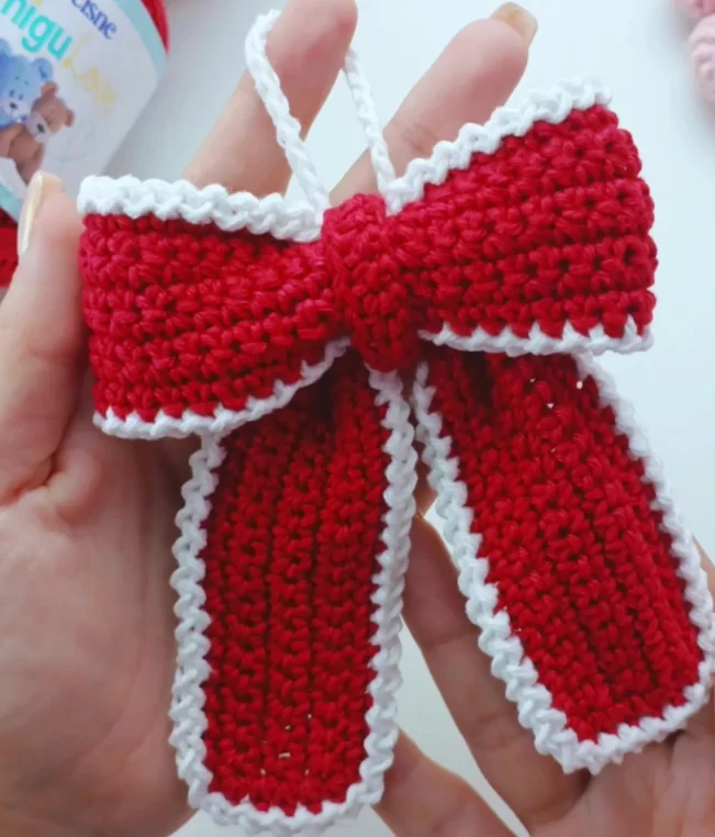 Crochet Christmas Bow Free Pattern