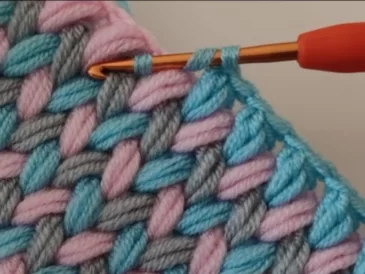 Zigzag Spike Puff Stitch Crochet Tutorial