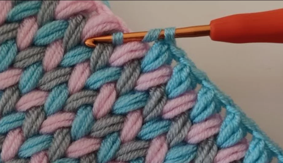 Zigzag Spike Puff Stitch Crochet Tutorial