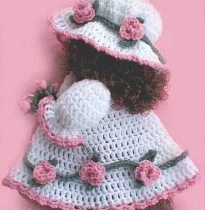 Sunbonnet Crochet Doll Pattern