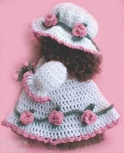 Sunbonnet Crochet Doll Pattern