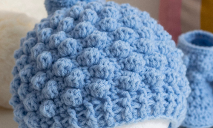 Bobble Baby Beanie Free Pattern