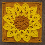 African Flower Crochet Chicken Pattern
